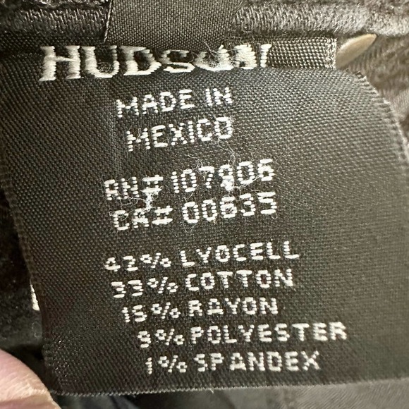 HUDSON Anthropologie‎ Low-Rise Skinny Jeans Women’s 25X28 Black Krista Ankle - Picture 8 of 12